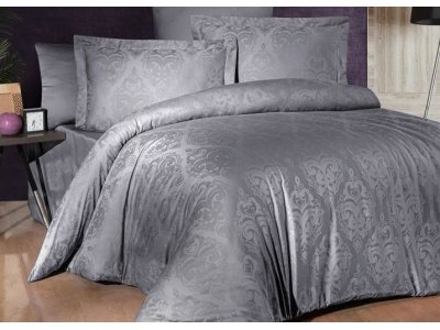 Постельное белье First Choice - Dark Sofya Quick Silver (Турция), евро комплект Постельное белье First Choice - Dark Sofya Quick Silver (Турция), евро комплект
